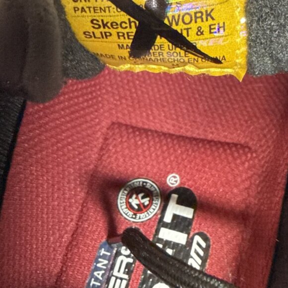 NEW Skechers Work Shoe Womens Size 12 Slip Resistant Memory Foam Relaxed Fit BLK - Picture 7 of 11